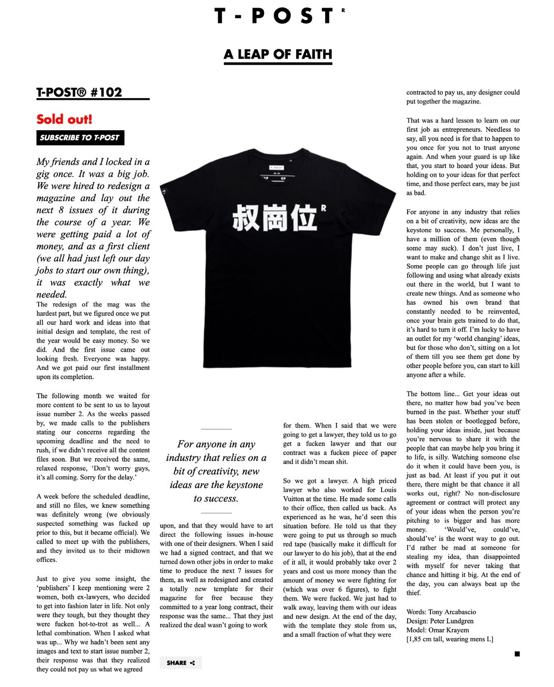 T-shirt: T-post.com Special T-Shirts mit Background - Grösse M – Nuovo (secondo la descrizione) da Münsingen venduto da Omasaki