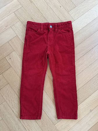 Rote unisex Kordhose von H&M in Grösse 104