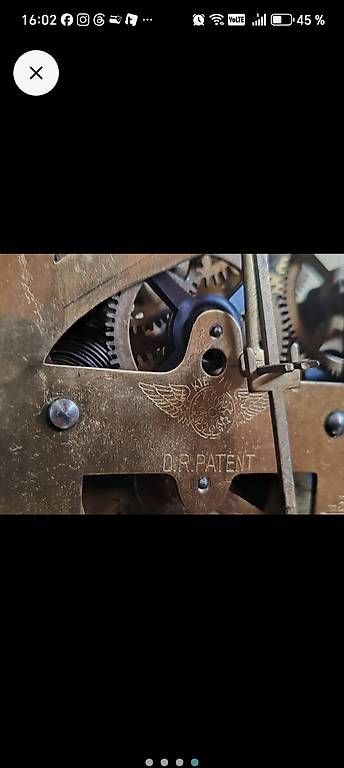 Stand- & Wanduhren: Wanduhr D. R. PATENT  – Gebraucht aus Wila von neu_s8qs 1