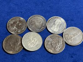 7 x 5 Deutsche Mark, verschiedene