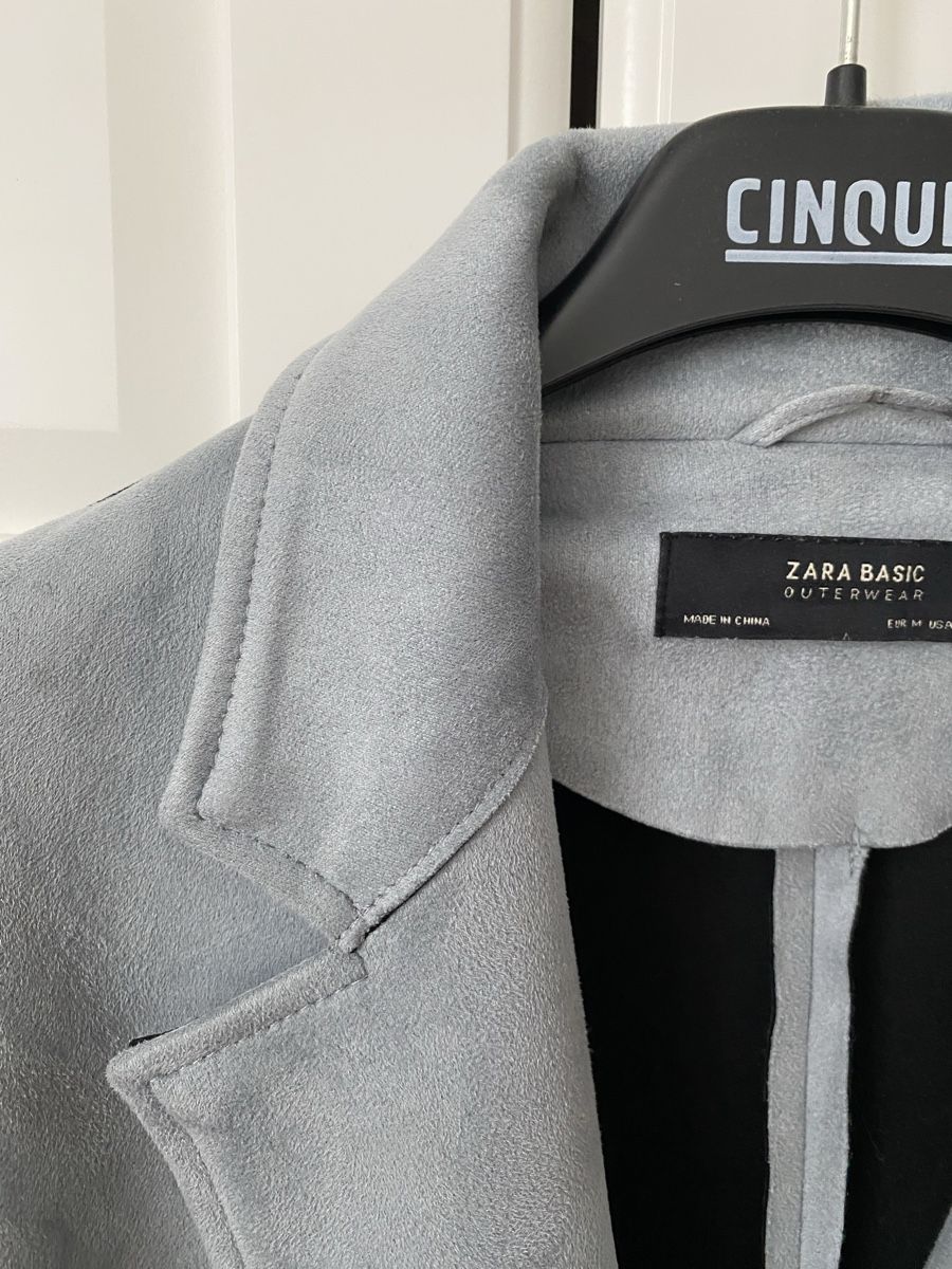 Zara Cappotti: Neu - zara Mantel, große M, blaugrau – Nuovo (secondo la descrizione) da Zürich venduto da ZuriShrek 3