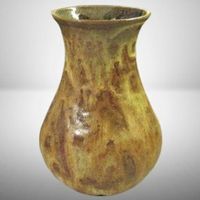 ✨ Vintage Studio Keramik Vase 70er Wabi-Sabi Laufglasur 🍐