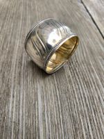 Metall: vintage Serviettenring, versilbert (Nr. 5)