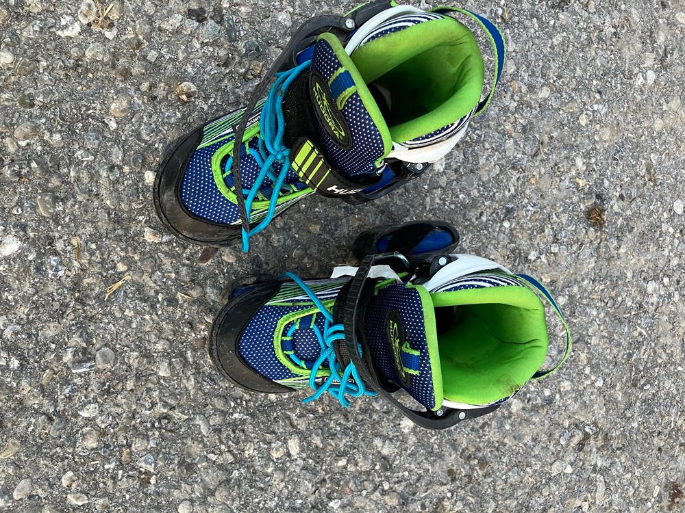 PEPLAYTAL Rollschuhe Für Fersen - Leuchtende PVC Rollen Mit Verstellbaren Bändern