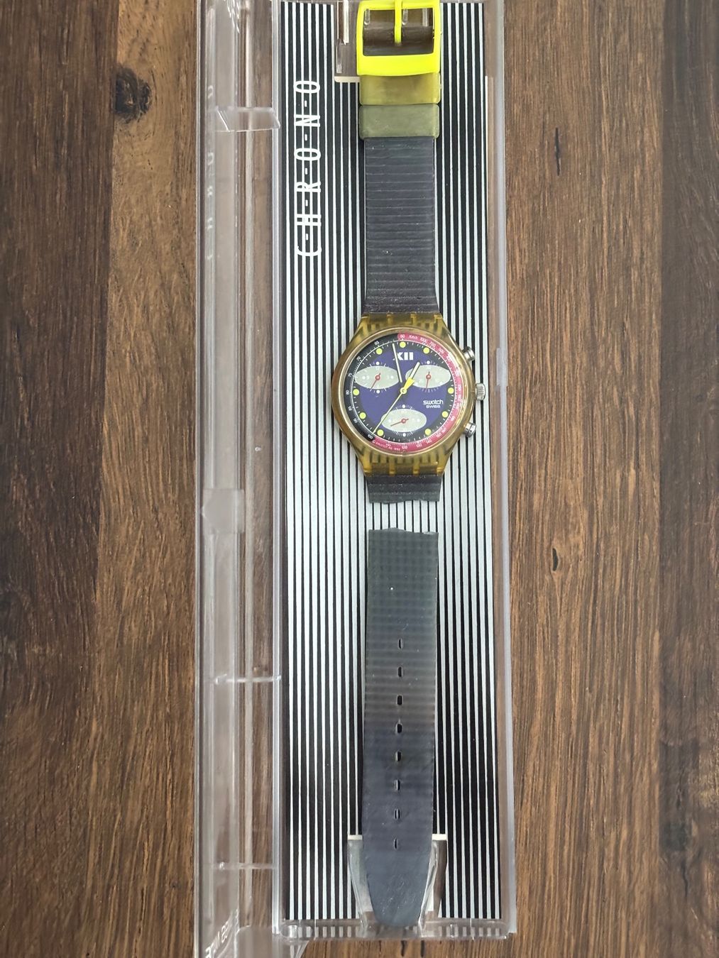 Swatch Orologi: Swatch Quartz Chrono Blue Chip bunt – Usato da Kleinandelfingen venduto da bab_8ldg