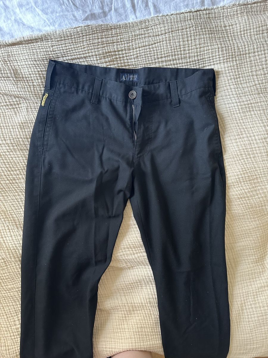 Armani Pantaloni: Armani Jeans Hose, schwarz – Usato da Chur venduto da pas_5g2r 3
