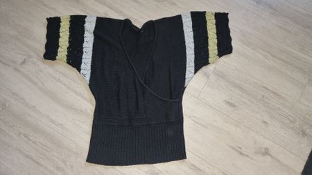 hübsches Taifun fledermaus 1/3 Ärmel Strickoberteil gr 40 