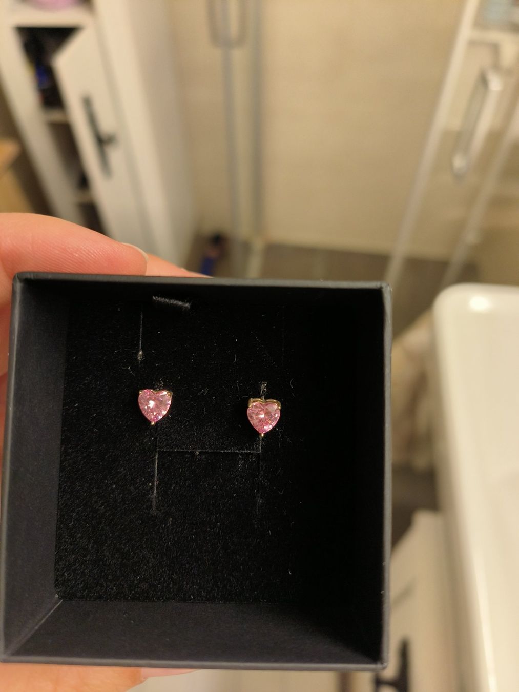 Thomas Sabo Orecchini pendenti & Orecchini a lobo: Thomas Sabo Ohrstecker Herz pink Silber – Nuovo (secondo la descrizione) da Arbon venduto da sch_q2pz 1