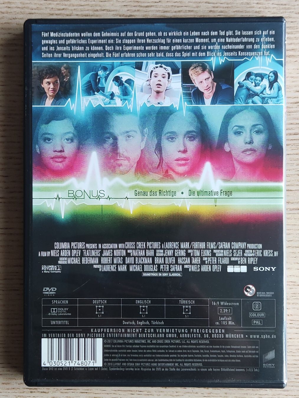 Tutti i DVDs: Flatliners – (DVD/2017) – Usato da Schaffhausen venduto da philscardstore 1