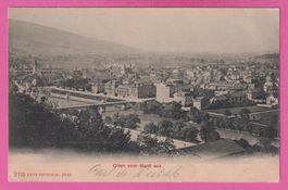 Olten vom Hard aus gel 1906 mit Stabstempel Olten