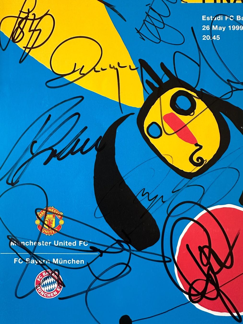 Autografi: Signiertes Manchester United CL Final 1999 Programm – Nuovo (secondo la descrizione) da Etziken venduto da GGMUTD 2