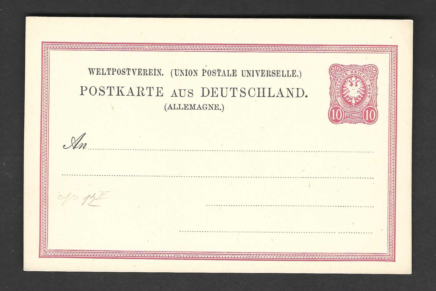 Tutti i francobolli: Deutsches Reich 1Postkarte – Nuovo (secondo la descrizione) da Koblenz venduto da Markenhimmel