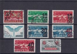 Poste aérienne - Assortiment timbres surchargés - 1935- 1938