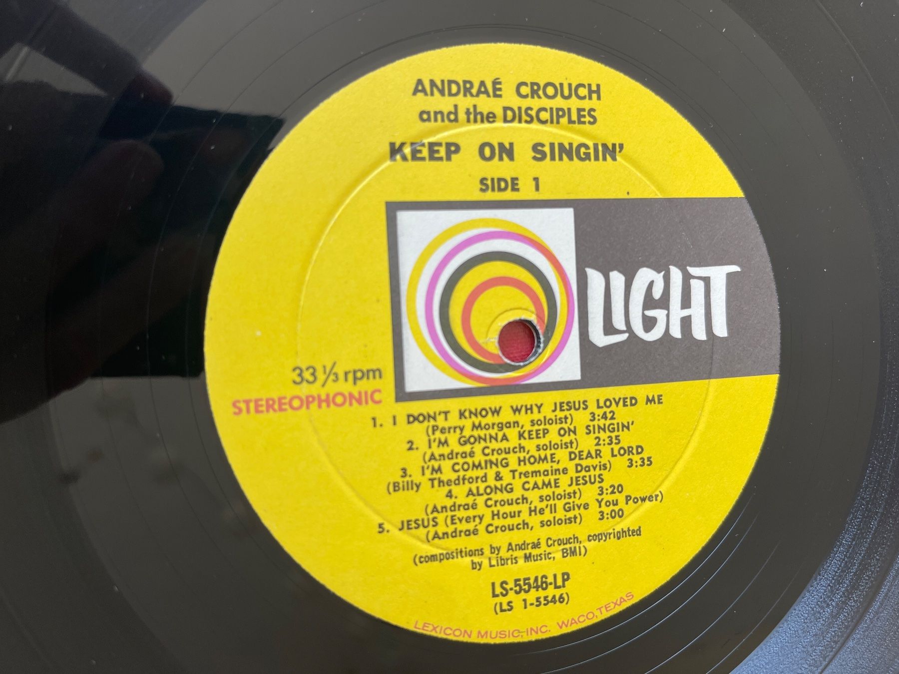 Vinyles: A646/Andrae Crouch & The Disciples Keep On Singin – D'occasion à Frutigen par Philippe_jsp 2