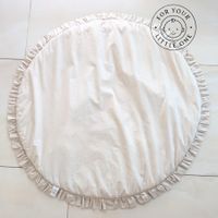 Alvi Krabbeldecke Rund - Organic Cotton 100 cm - Volant