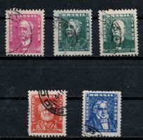 Collection 5 timbres Brésil 1959 obl.