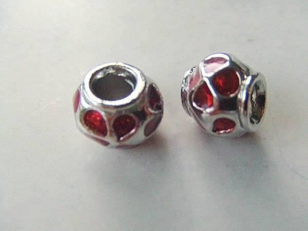 Perle (finte): Metallperle rot   mit mind. 4mm Loch – Nuovo (secondo la descrizione) da Alpnachstad venduto da perlengaby