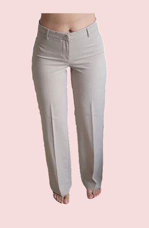 BERSHKA Pantalon beige taille 36 