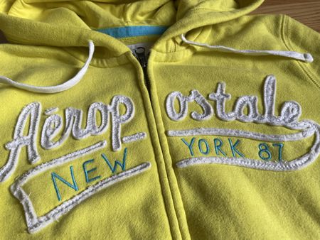 Aeropostale Hoodie Kapuzenjacke gelb Grösse L