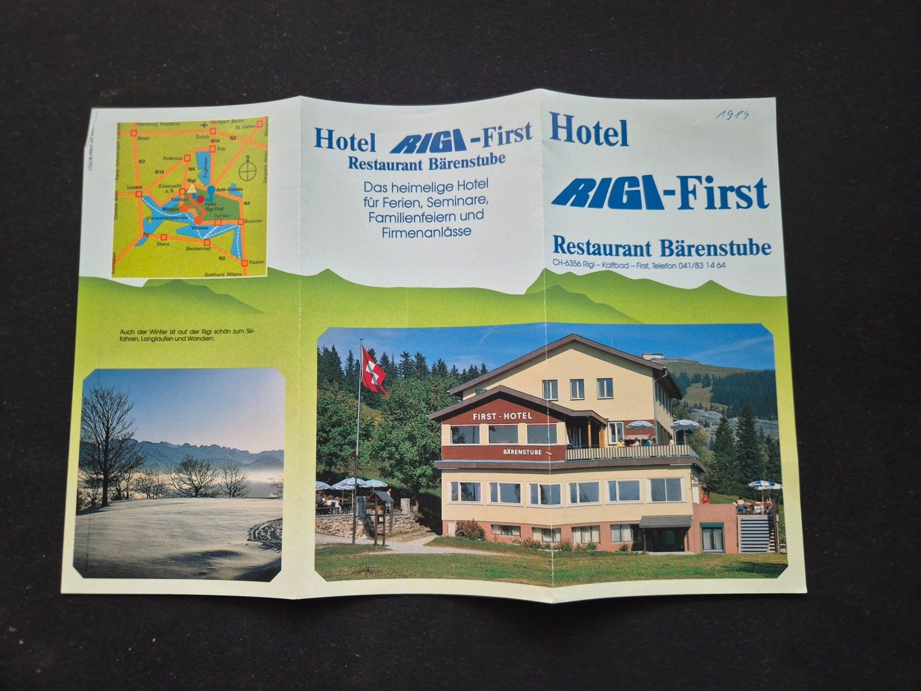 Documenti: Hotel RIGI-First Prospekt Restaurant Bärenstube – Usato da Langendorf venduto da zvonu161 1