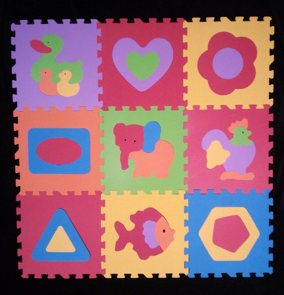 Tappeto da gioco: Bunte Spielmatte Puzzlematte Kinderteppich mit Bällen – Usato da Werdenberg venduto da EXA-Secondhand 1
