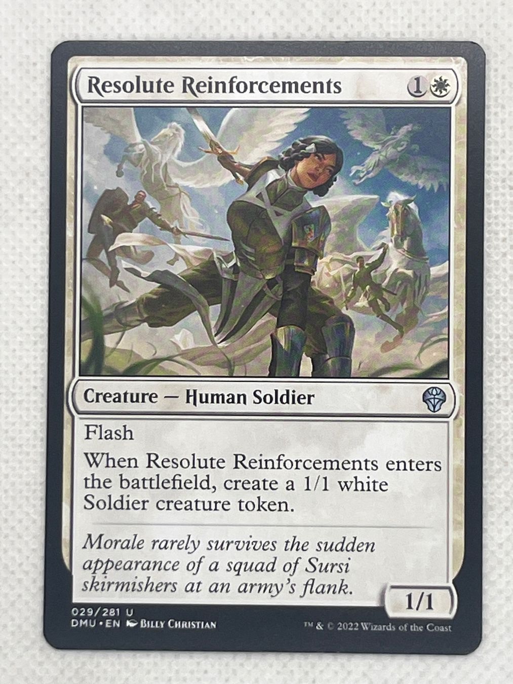 Magic The Gathering Carte collezionabili: Magic The Gathering: Resolute Reinforcements Karte – Usato da Hinterkappelen venduto da Kim1992
