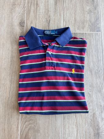 Polo Ralph Lauren rayé bleu/rouge taille L