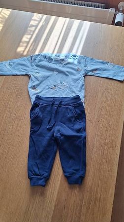 Baumwoll Pullover und Hose Gr74/80