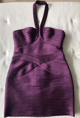 BCBG MAX AZRIA robe de soirée violette T38