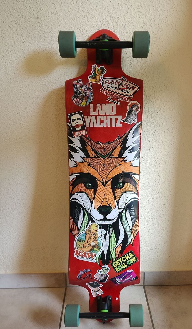Skateboards: Longboard Landyachtz Fox rot – Usato da Berneck venduto da erato6