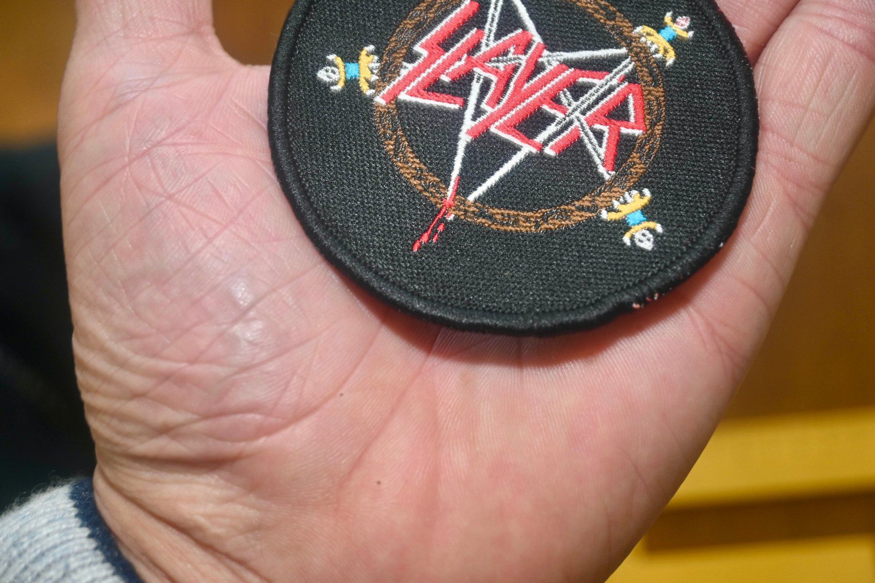 Schallplatten: VINTAGE Slayer PATCH schwertgriff blau BADGE – Gebraucht aus Pfaffhausen von mono_rec 6