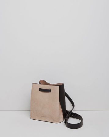 Jil Sander Ledertasche, Beige/Schwarz, Top Zustand!