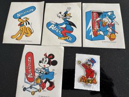 Disney Vintage Sticker Donald Goofy Pluto Minnie Dagobert