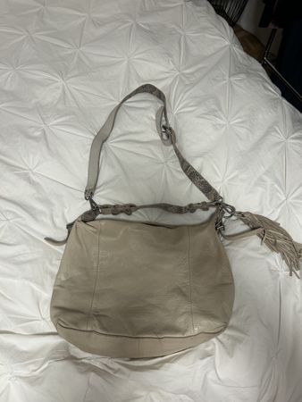 Liebeskind Berlin Ledertasche beige gebraucht