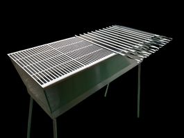 Edelstahl Grill - ideal für Terasse & Garten