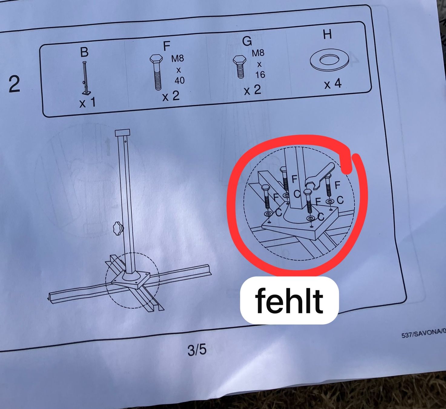 Sonnenschirme: Beliani Ampel-Sonnenschirm beige – Defekt aus Lyss von caja_6 3