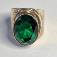 Silber Ring grün