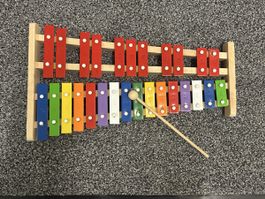 Xylophon Kinder Holz bunt (Pastorini) mit Schlägel