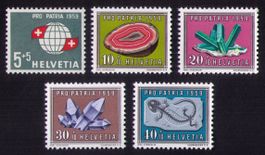1959 PRO PATRIA_Mineralien+Versteinerungen_B91-95_EM **