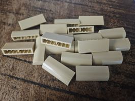 lego 6191 lot de 20 pièces Tan Slope, Curved 1 x 4 x 1 1/3