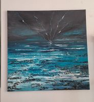 Gemälde Sturm auf dem Meer handmade 80×80