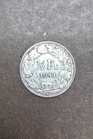 Silbermünze 1/2 Franken 1941