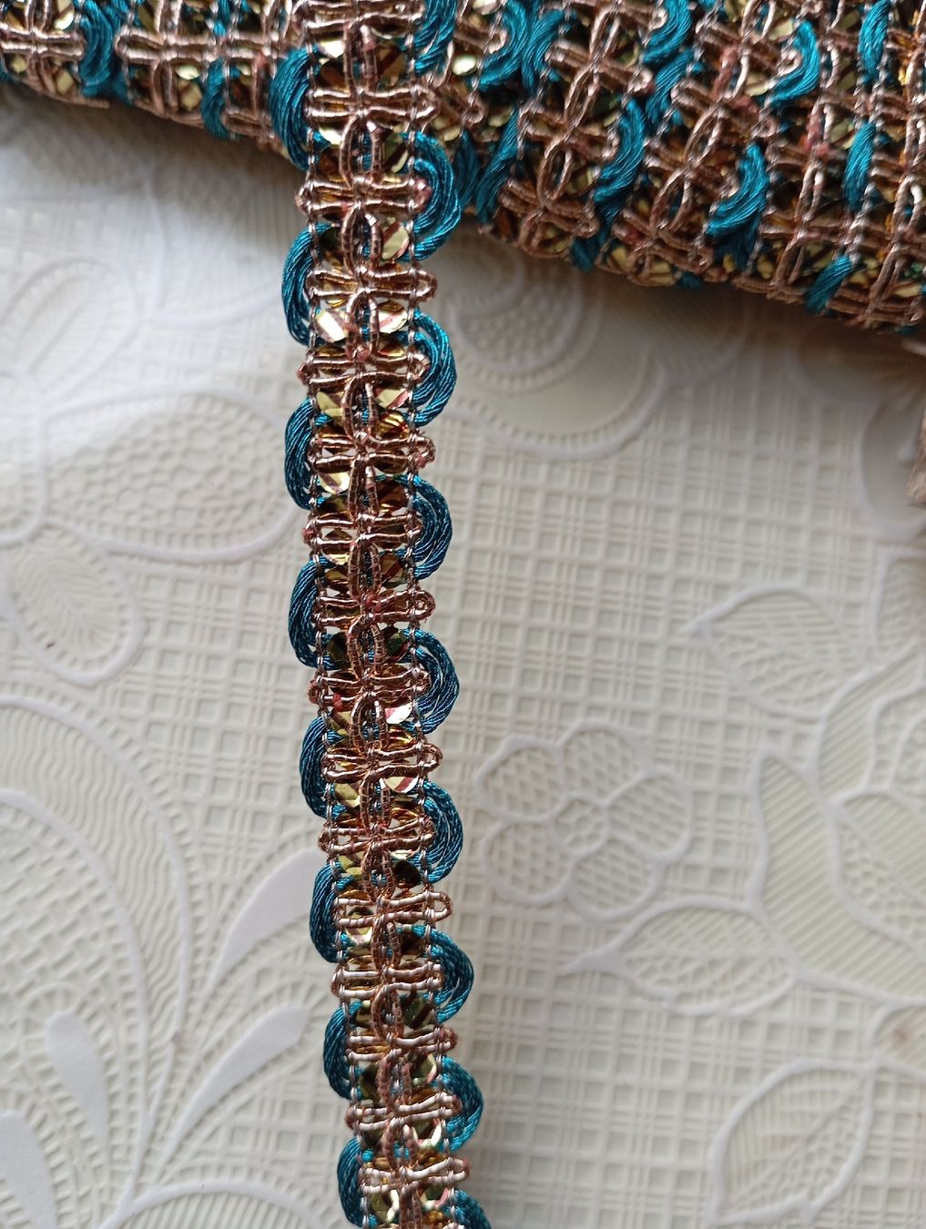 Tutte le decorazioni: Decorative lace blue copper like new condition – Nuovo (secondo la descrizione) da Bern venduto da pav_8b6j 1