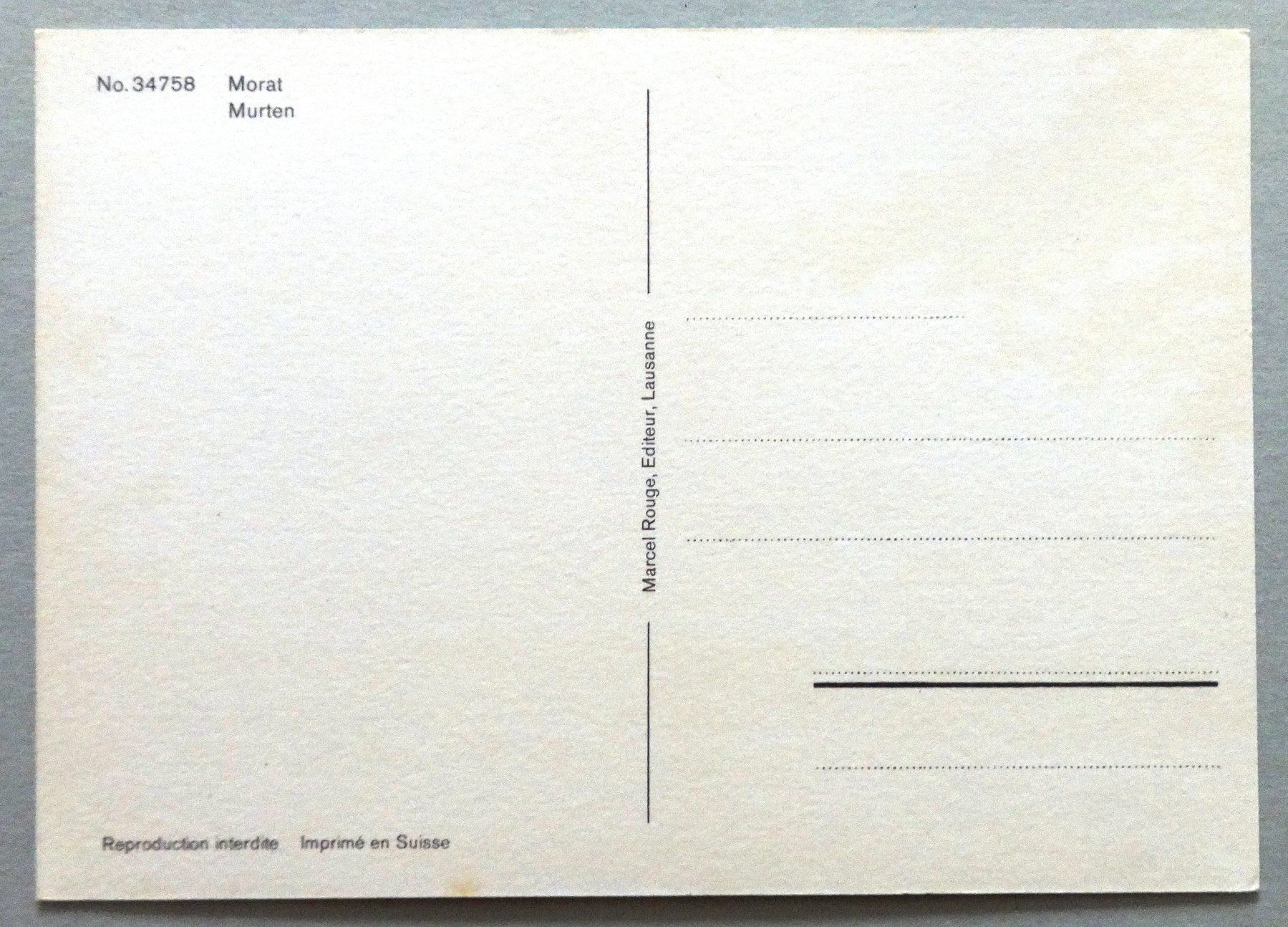Cartoline postali: Morat - Murten – Usato da Fétigny venduto da Billy2miny 1