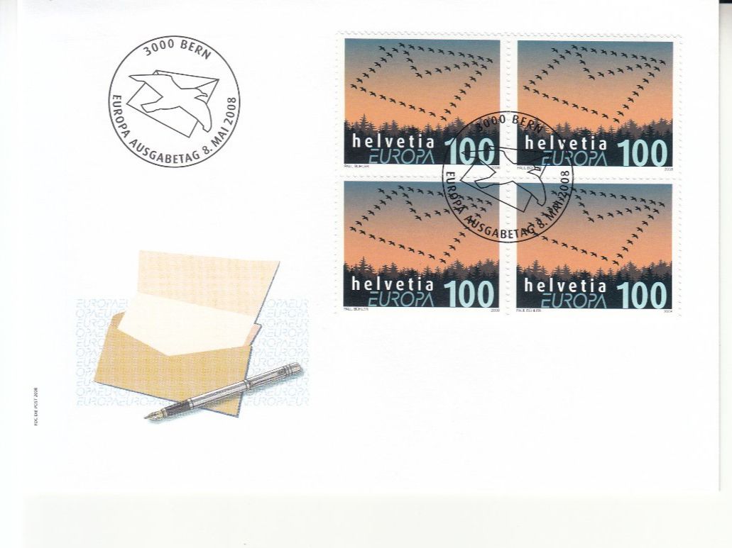 Alle Briefmarken: SBK 1276 im 4er-Block FDC – Gebraucht aus Bürglen TG von StampGraf