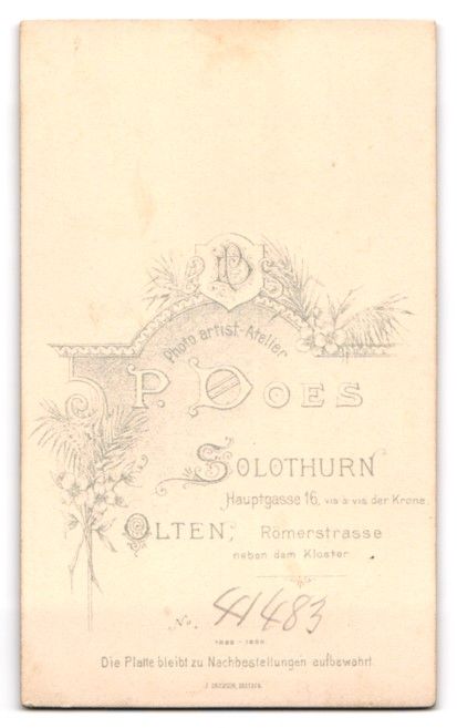 Photos & affiches: Fotografie P. Does, Solothurn, Hauptgass – D'occasion à Berlin par bartko-reher 1