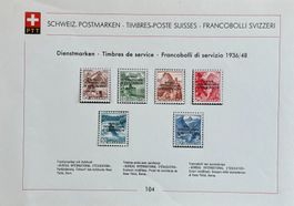 DIENSTMARKEN 1936/48 FRANKOMARKEN MIT AUFDRUCK