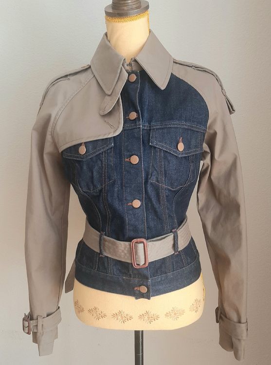 Veste Jean Paul Gaultier Vintage - Taille 42 - Noir - Laine - Style Blazer Mi-Long - Occasion Très Bon État