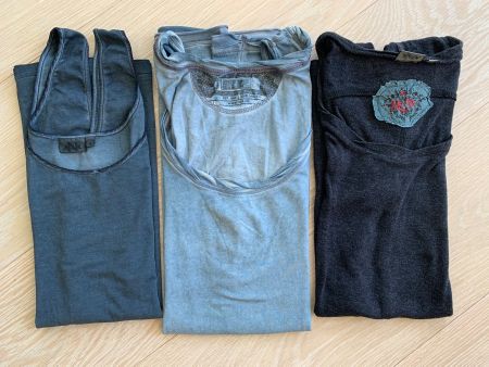 3er Set von NILE, 2xTop, 1x T'shirt, Länge zw 67-70cm, Gr. S