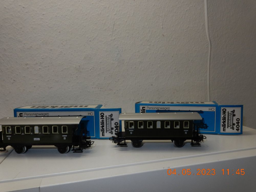 Ensemble 2 Wagons Type Farwest Märklin 4040 – Métal – Occasion